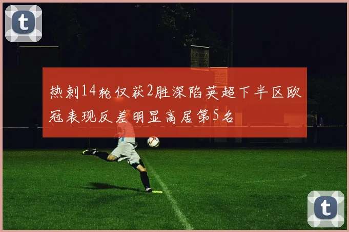 热刺14轮仅获2胜深陷英超下半区欧冠表现反差明显高居第5名